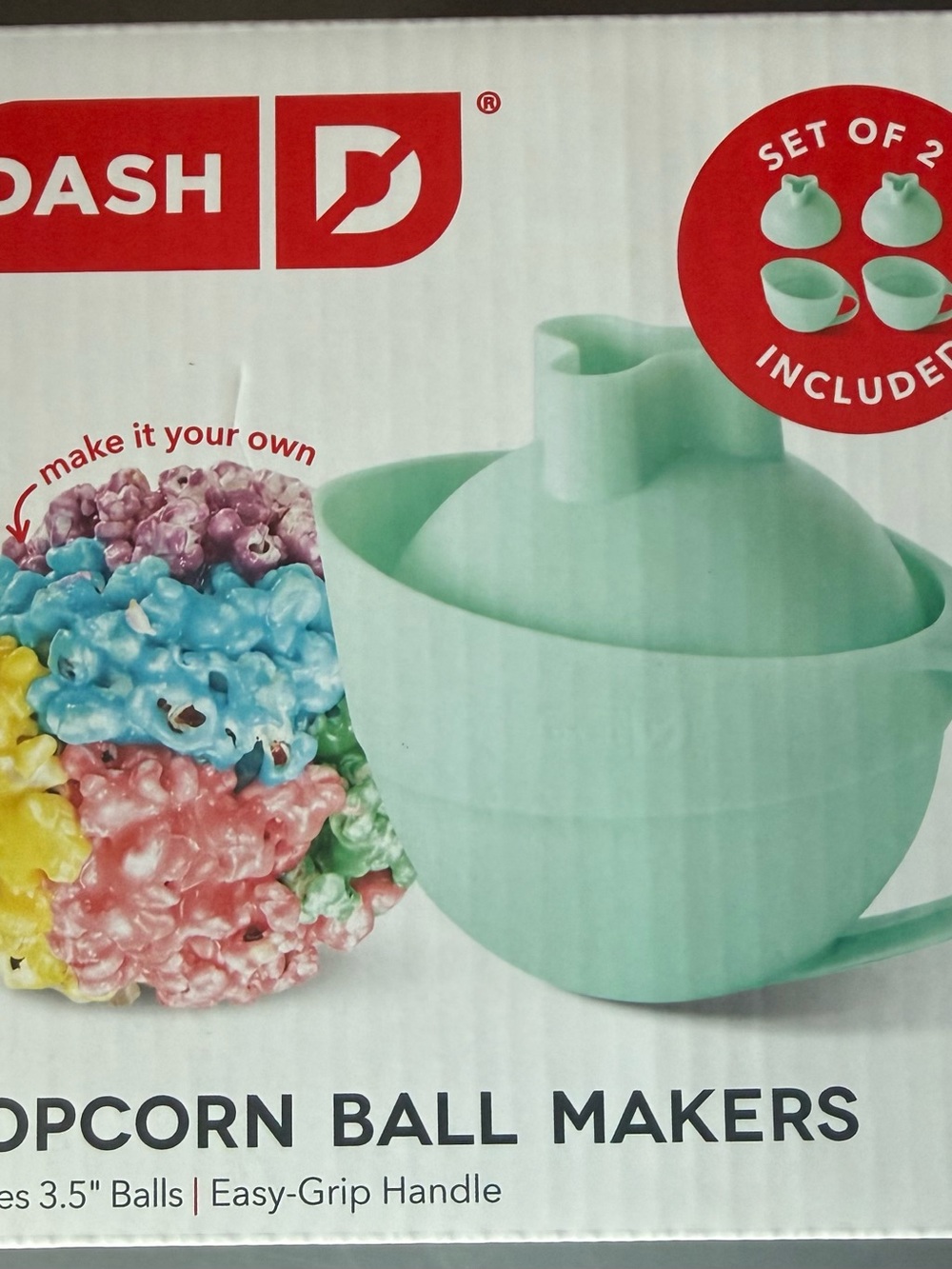 Dash Mint Green Popcorn Ball Makers (Set of 2)